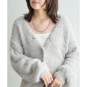 カーディガン 3.5Gシャギーカーディガン レディース