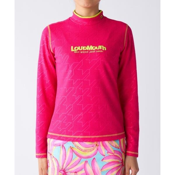 ブラウス シャツ LOUDMOUTH ラウドマウス ゴルフウェア  ワンポイント ロゴ UVカット ...