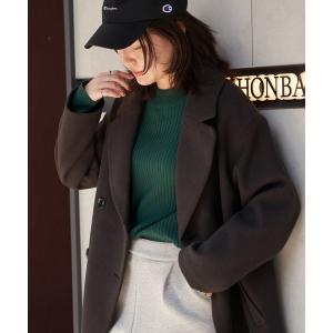 コート チェスターコート ストレッチメルトンチェスターコート レディース