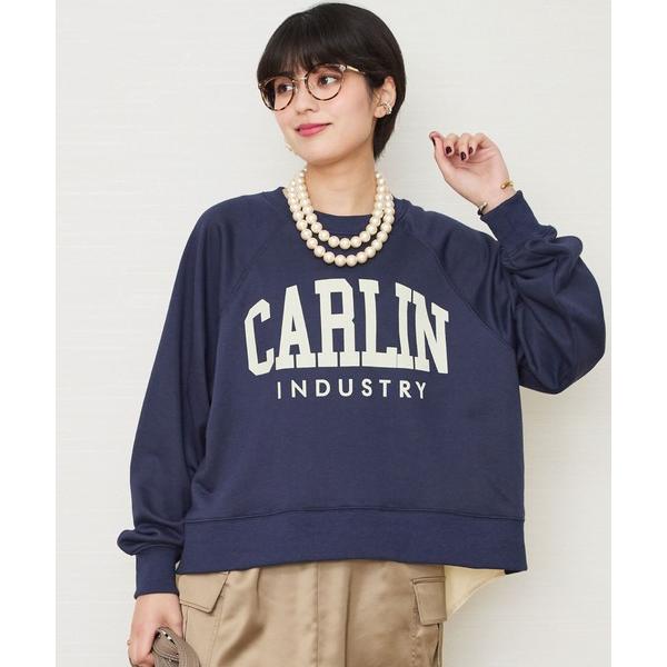 tシャツ 「FONT LAB」シャツコンビカレッジロゴスウェット レディース