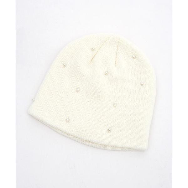 ニット帽 ニットキャップ レディース an meets zakka パールニットビーニー レディース...
