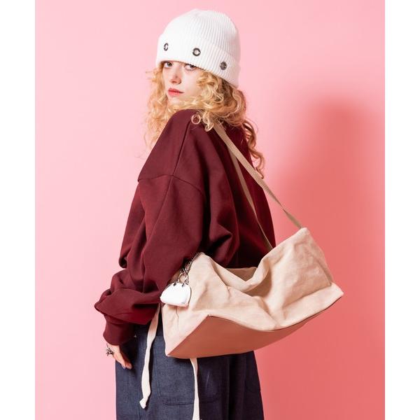 ショルダーバッグ バッグ an meets zakka スエードロングハンドルボストンバッグ レディ...