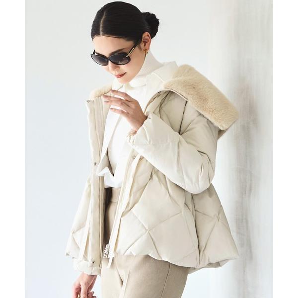 ダウンコート ダウンジャケット 洗える / 撥水加工 / 静電気防止 ｜ エコファー カラー ダウン...