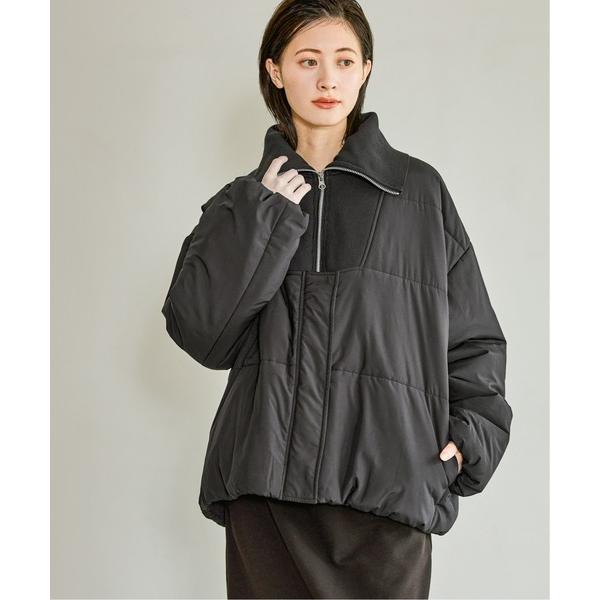 ブルゾン アウター ハーフZIP風中綿ブルゾン / 496627 レディース