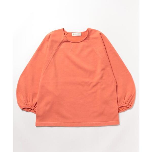 「INED」 7分袖ニット 9号 オレンジ レディース