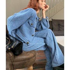 「N.s」 セットアップ L ブルー レディース