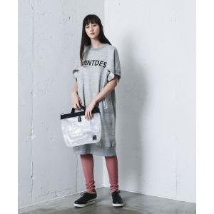 「mintdesigns」 半袖ワンピース 2 グレー レディース