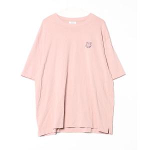 「Maison Kitsune」 半袖Tシャツ L スモークピンク メンズ