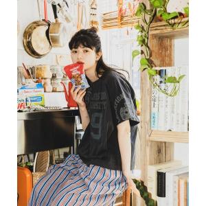 「niko and...」 半袖Tシャツ LARGE グレー レディース