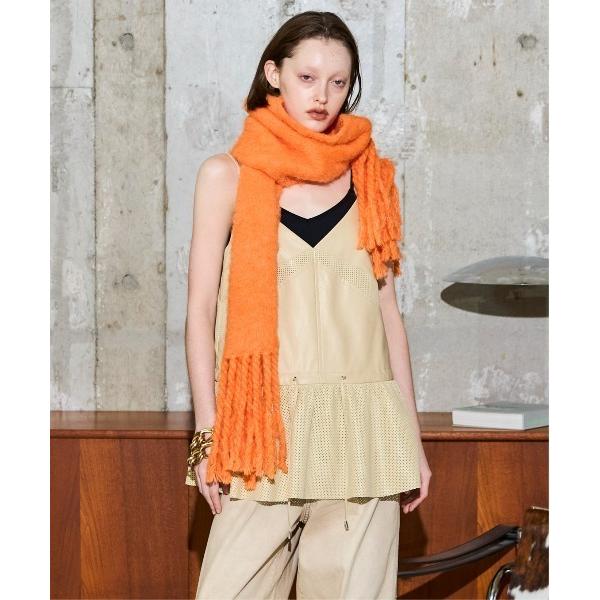 チュニック Vegan Leather Peplum Tunic / ヴィーガンレザーペプラムチュニ...