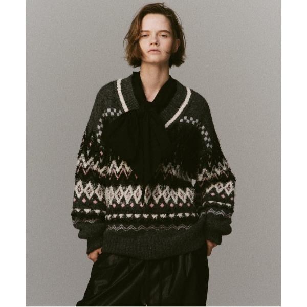 ニット セーター 「2025WINTER PRE-ORDER」Mokemoke Argyle Kni...