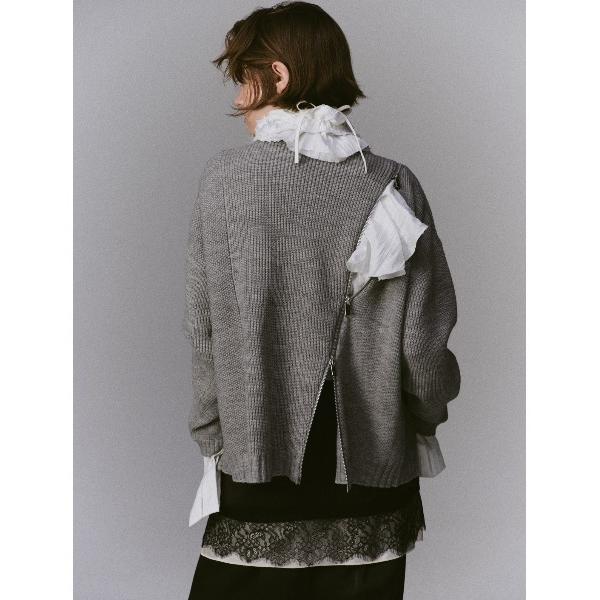 ニット セーター 「PRE-ORDER」Long Zipper Knit Pullover / ロン...