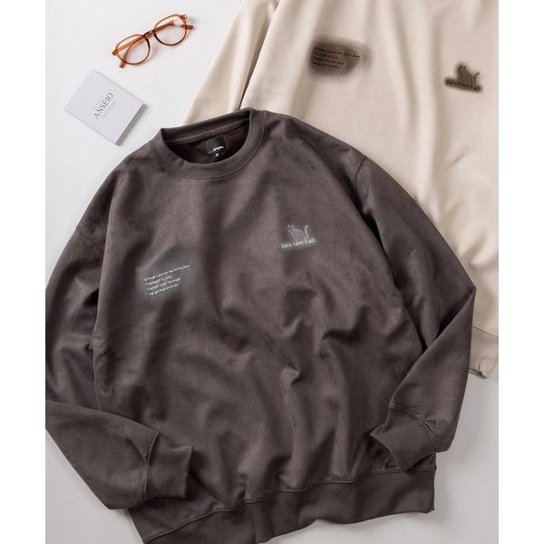 トレーナー スウェット 「85」フェイクスウェード ポンチ アソート スウェット メンズ レディース