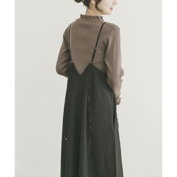 ワンピース ウールライクキャミワンピース