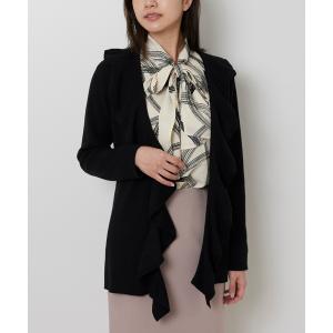 カーディガン 「NARACAMICIE」フリルカーディガン レディース