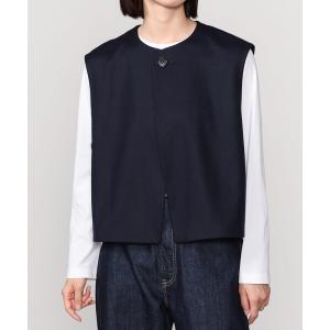 Bshop ノーカラーコート コート eunoia | 2WAY パディングジャケット