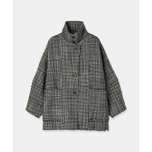 コート アウター 「louren/ローレン」tweed half coat/ツイードハーフコート レディース