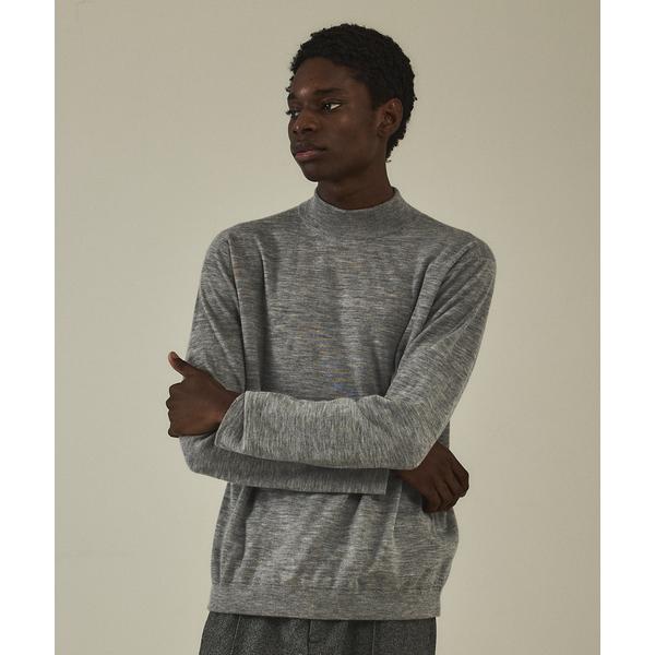 セーター ニット カシミヤ モックネック プルオーバーニット メンズ