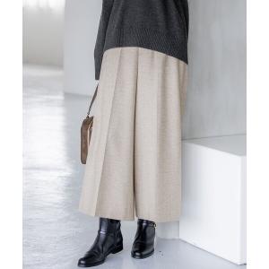 パンツ ラメミックスツイード クロップド パンツ レディース