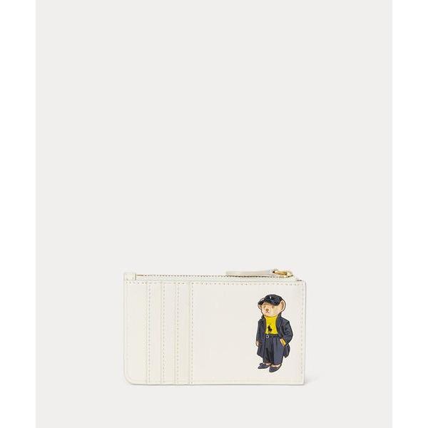 カードケース Polo ベア レザー ジップ カード ケース
