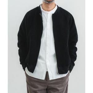 ブルゾン アウター リサイクル紡毛パイルリブブルゾン メンズ