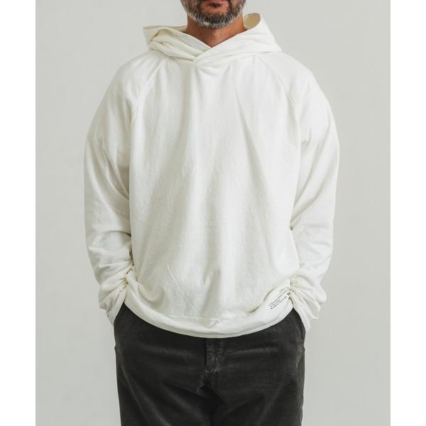 パーカー エメラルド接結ニットプルパーカー メンズ