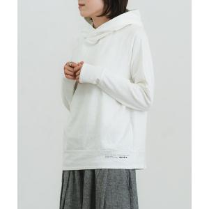 パーカー エメラルド接結ニットプルパーカー レディース