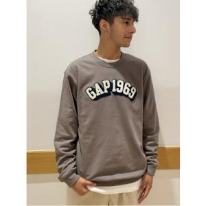 「GAP」 スウェットカットソー L ベージュ メンズ