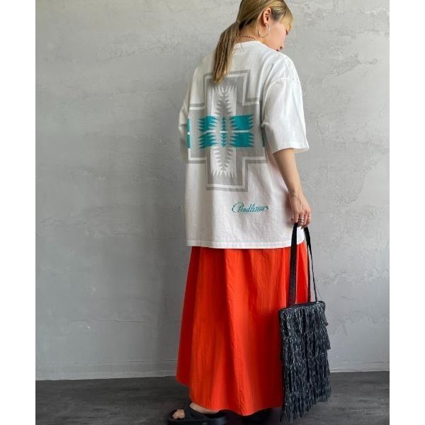 「PENDLETON」 半袖Tシャツ S ホワイト レディース