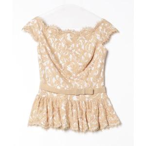 「Tadashi Shoji  」 半袖ブラウス 0 オレンジ レディース