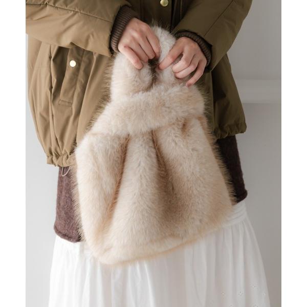 ハンドバッグ エコファーなめらかトート/588542