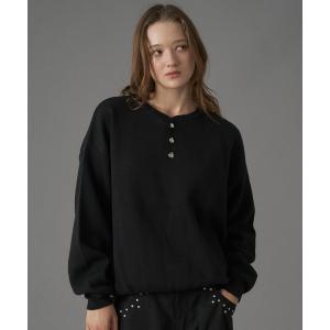 セーター ニット SILVER BUTTON HENRY NECK KNIT / シルバーボタンヘンリーネックニット メンズ レディース