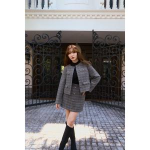 Her lip to ジャケット ノーカラージャケット Charlotte Tweed Jacket