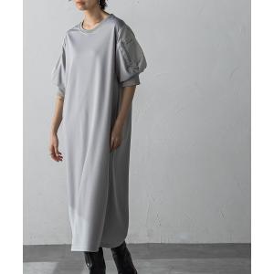 「socolla」 半袖ワンピース M グレー レディース