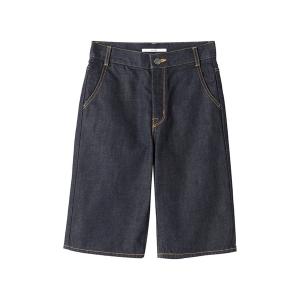 「MECRE」 デニムハーフパンツ M インディゴブルー レディース