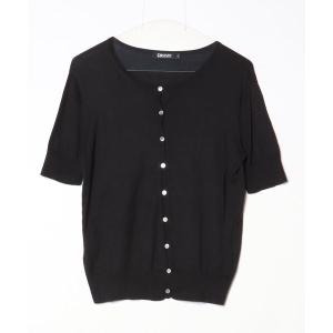 「DKNY DONNA KARAN NEW YORK」 カーディガン S ブラック レディース