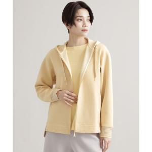 「EVEX by KRIZIA」 ジップアップパーカー 40 イエロー レディース