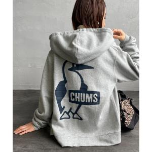 トレーナー スウェット 「WEB限定」「CHUMS/チャムス」 BOOBY バックプリント ジップパーカー レディース メンズ