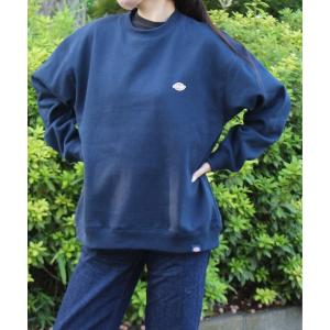 トレーナー スウェット 「Dickies/ディッキーズ」裏起毛ワンポイントワッペンクルーネック メンズ レディース