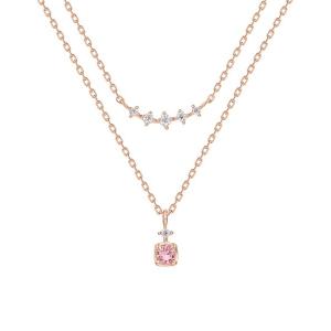 4℃（ヨンドシー） ネックレス 「10月誕生石」シルバー ネックレス 2本