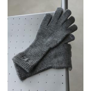 手袋 ロゴ刺繍サムホールグローブ レディース メンズ