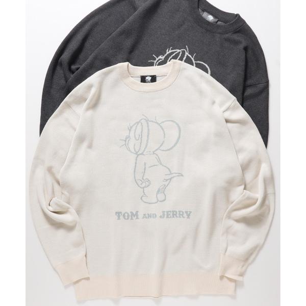 ニット セーター 「TOM ＆ JERRY/トムとジェリー」ジャガードクルーネックニット レディース...