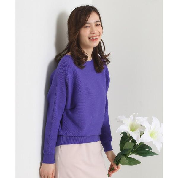 ニット セーター 「手洗い可」アンジェリーナラメリブドルマンニット レディース