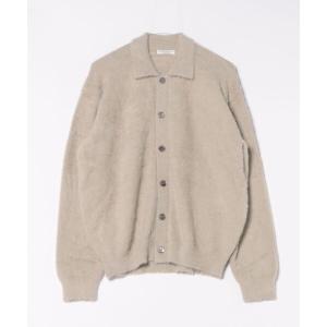 カーディガン 「Chikashitsu +」hairy button cardigan / 「チカシツプラス」ヘアリーボタンカーディガン メンズ レデ