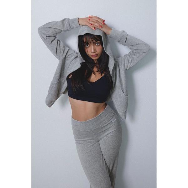 パーカー Wellness Velour Hoodie  /ウェルネス ベロアフーディー レディース