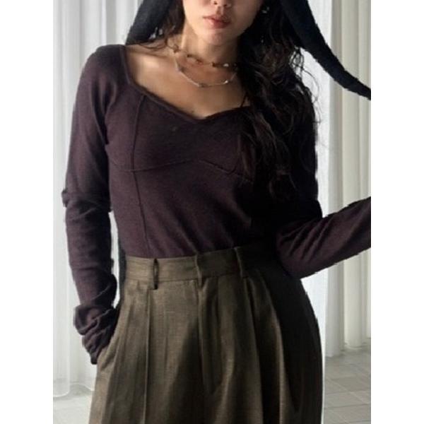 ニット セーター WINE GLASS KNIT TOP レディース