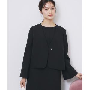 ジャケット ノーカラージャケット 卒園式 卒業式 ノーカラージャケット「洗濯機OK」 レディース