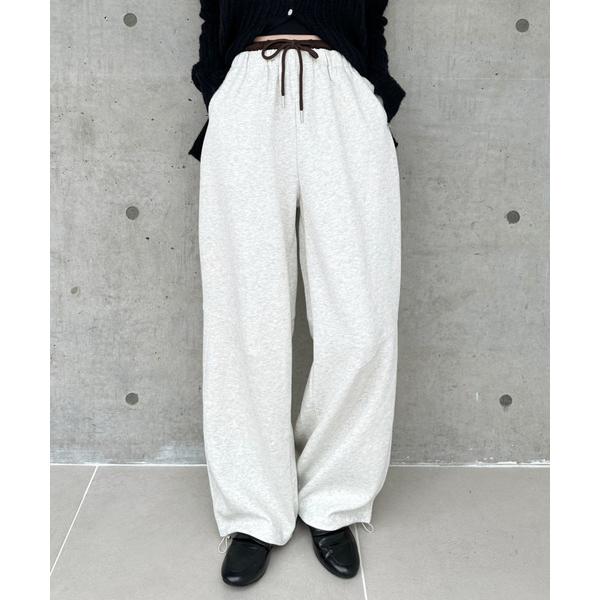 パンツ 「Good Riddance」ウエストレイヤード ドローコード スウェット パンツ レディー...