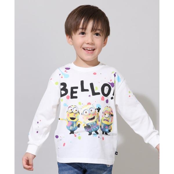 tシャツ 親子お揃い ミニオン ペイント風ロンT 0999K キッズ 子供服 男の子 女の子