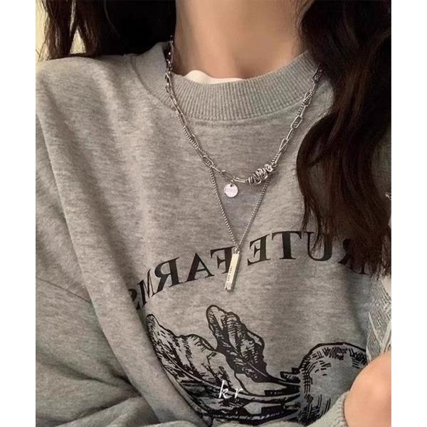 ネックレス モチーフ2連ネックレス/チェーンネックレス(RO) メンズ レディース